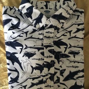 Old navy shark shirt .